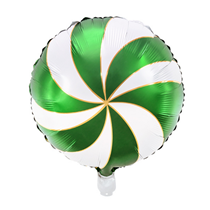 Candy Swirl Green 18" Foil Balloon