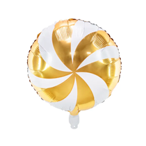 Gold Candy Swirl 18" foil Balloon