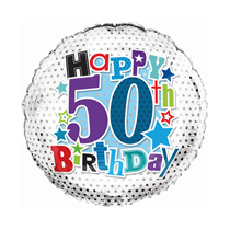 Age 50 Happy Birthday 18" Foil Balloon