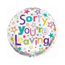 18" Sorry You're Leaving Round Foil Balloon
