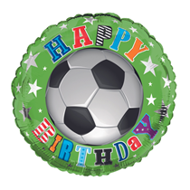  Happy Birthday 18" Football Foil Balloon
