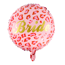 Pink Leopard Print Bride 18" Foil Balloon