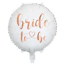 Rose Gold Script Bride To Be 18" Foil Balloon