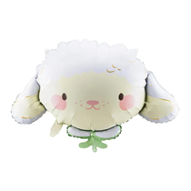 Cute Sheep Head 26" Large Foil Shape Balloon