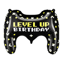 Level Up Birthday Gamepad 28" Large Foil Shape Balloon
