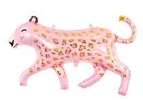 Glossy Pink Leopard 45" Large Foil Balloon