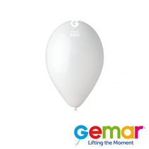 Gemar Standard White 12" Latex Balloons 50pk