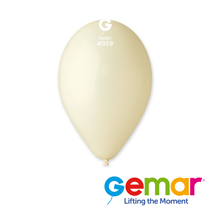 Gemar Standard Ivory 12" Latex Balloons 50pk