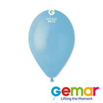 Gemar Macaron Baby Blue 12" Latex Balloons 50pk