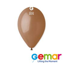 Gemar Natural Mocha 12" Latex Balloons 50pk