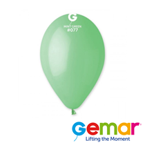 Gemar Macaron Mint Green 12" Latex Balloons 50pk