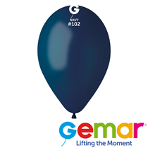Gemar Standard Navy 12" Latex Balloons 50pk