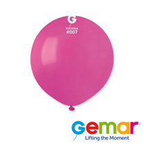 Gemar Standard Fuchsia 19" Latex Balloons 25pk