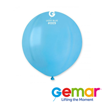 Gemar Standard Light Blue 19" Latex Balloons 25pk