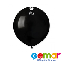 Gemar Standard Black 19" Latex Balloons 25pk