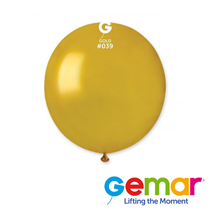 Gemar Metalic Gold 19" Latex Balloons 25pk