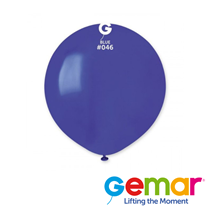 Gemar Standard Dark Blue 19" Latex Balloons 25pk