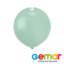 Gemar Macaron Aquamarine 19" Latex Balloons 25pk