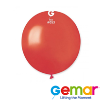 Gemar Metalic Red 19" Latex Balloons 25pk