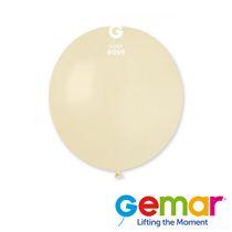 Gemar Standard Ivory 19" Latex Balloons 25pk