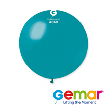 Gemar Standard Turquoise 19" Latex Balloons 25pk