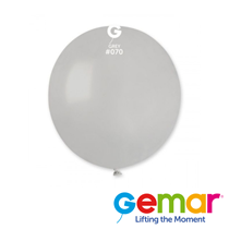 Gemar Standard Grey 19" Latex Balloons 25pk