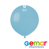 Gemar Macaron Baby Blue 19" Latex Balloons 25pk