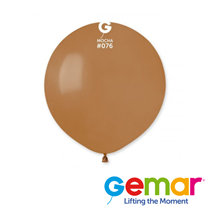 Gemar Natural Mocha 19" Latex Balloons 25pk
