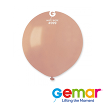 Gemar Natural Misty Rose 19" Latex Balloons 25pk