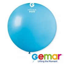 Gemar Standard Light Blue 31" (2.5ft) Latex Balloons 10pk