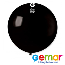 Gemar Standard Black 31" (2.5ft) Latex Balloons 10pk