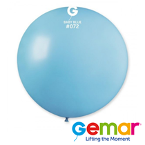 Gemar Macaron Baby Blue 31" (2.5ft) Latex Balloons 10pk