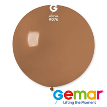 Gemar Standard Mocha 31" (2.5ft) Latex Balloons 10pk