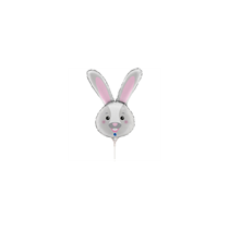 Bunny Rabbit Head 14" Mini Shape Foil Balloon