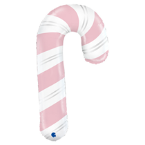 Jumbo Pastel Pink Candy Cane 41" Foil Balloon