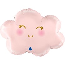 Grabo Satin Pastel Pink Cloud 30 " Large Shape Foil Balloon