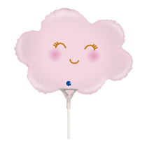 Satin Pastel Pink Cloud 14" Mini Foil Balloon