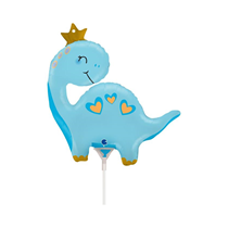 Blue Dinosaur 14" Mini Foil Balloon