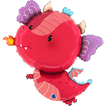 Grabo Funny Dragon 29" Large Foil Balloon