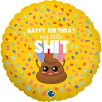 Happy Birthday Little Sh*t 18" Foil Balloon