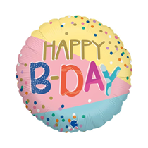Grabo Funky Dots Birthday 18" Foil Balloon