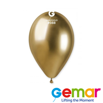 Gemar Shiny Gold 12" Latex Balloons 50pk