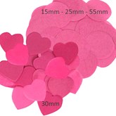 Fuchsia Tissue Confetti Discs & Hearts