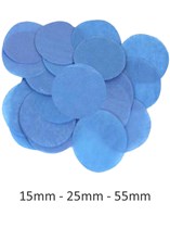Royal Blue Tissue Confetti Discs