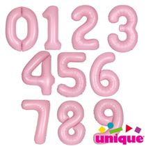 Unique Party Matte Lovely Pink 34" Foil Number Balloons