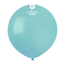 Gemar Standard Aquamarine 19" Latex Balloons 10pk