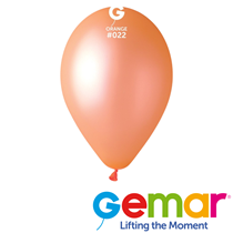 NEW Gemar Neon Orange 11" Latex Balloons 50pk