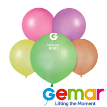 Gemar Neon Assortment 19" Latex Balloons 25pk