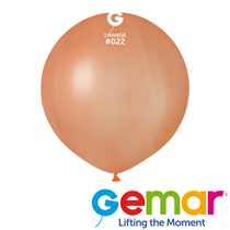 Gemar Neon Orange 19" Latex Balloon 25pk