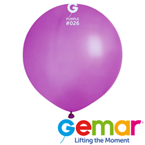 Gemar Neon Purple 19" Latex Balloon 25pk